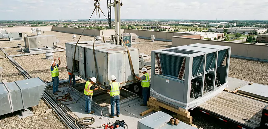 Commercial Air Handling Unit Replacement in Horn Lake